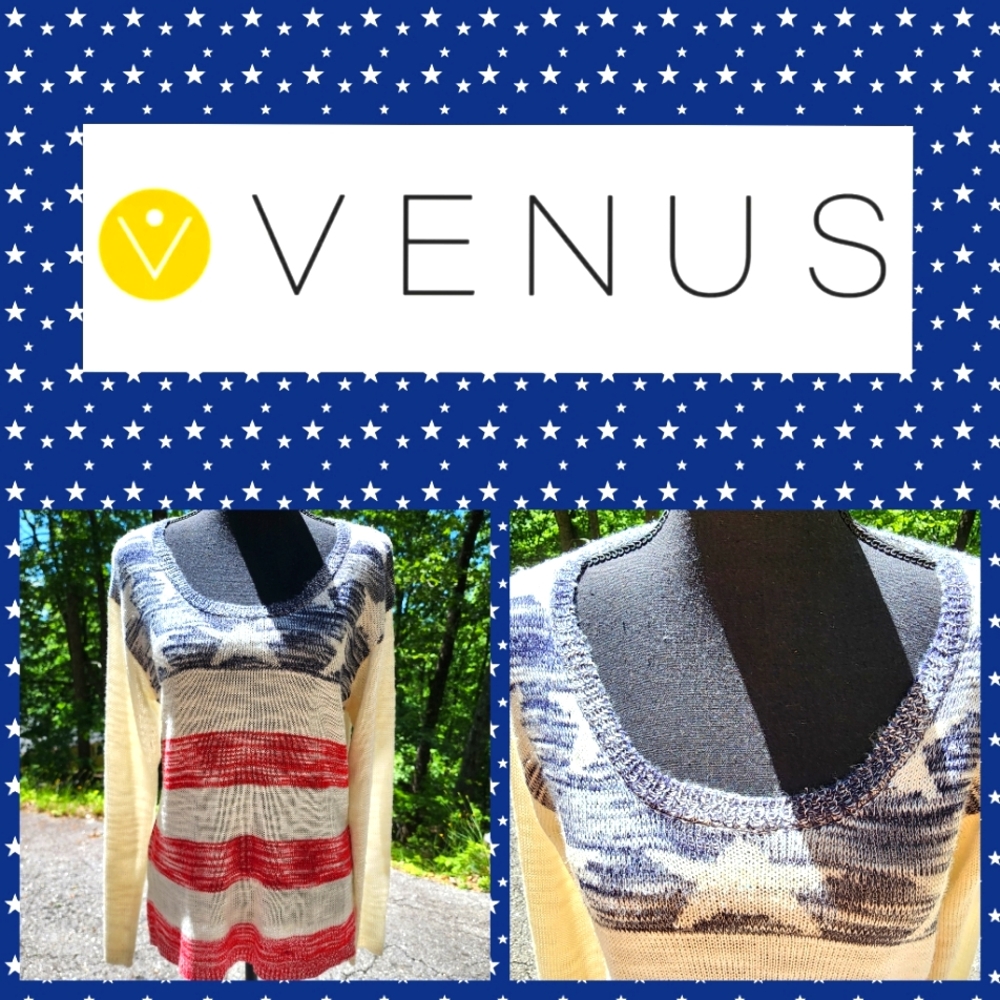 VENUS Patriotic Knit Sweater